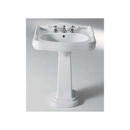 Bathroom Sink, GSI 563112, Classic-Style White Ceramic Pedestal Bathroom Sink 563112