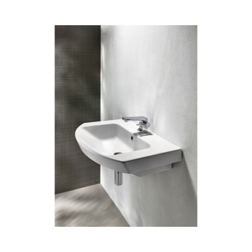 Bathroom Sink, GSI 773211, Curved White Ceramic Wall Mounted or Vessel Bathroom Sink 773211