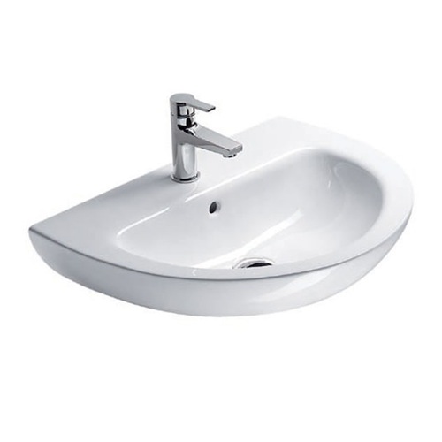 Bathroom Sink, GSI MCITY3111, Round White Ceramic Wall Mounted Bathroom Sink MCITY3111