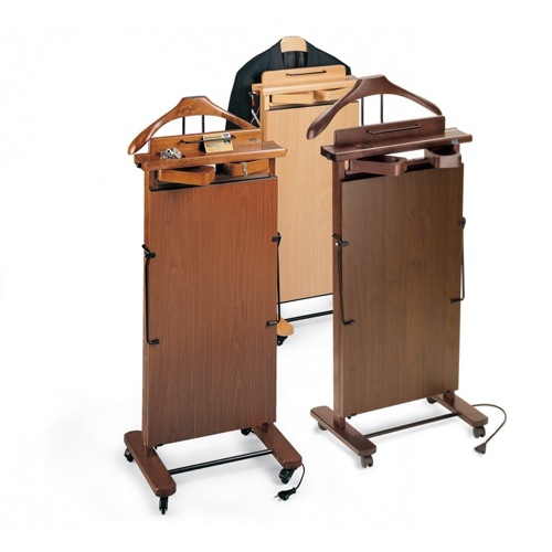 Valet Stand, Aris 354, Natural Beech Wood Electric Pant Press 354