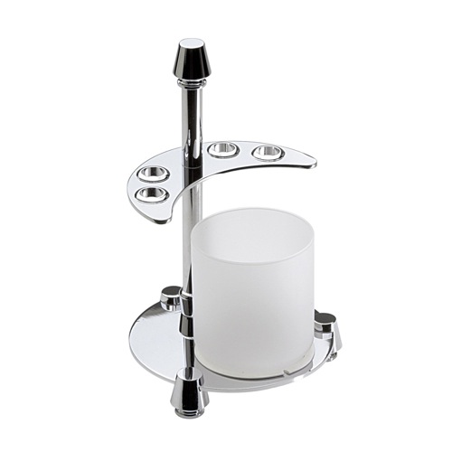 Toothbrush Holder, Windisch 83107D, 4-Hole Toothbrush Holder and Bathroom Tumbler 83107D