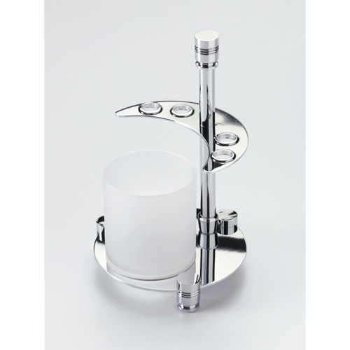 Toothbrush Holder, Windisch 83108D, 4-Hole Toothbrush Holder and Bathroom Tumbler 83108D