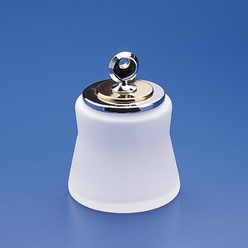 Bathroom Jar, Windisch 88134MD, Frosted Glass Cotton Swab Jar 88134MD