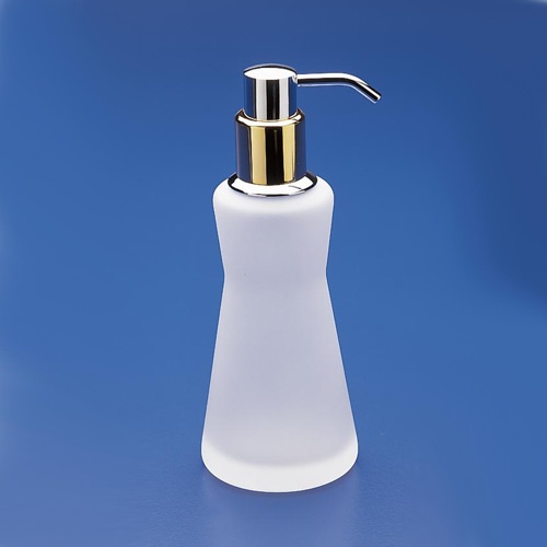 Soap Dispenser, Windisch 90472MD, Contemporary Frosted Crystal Glass Soap Dispenser 90472MD