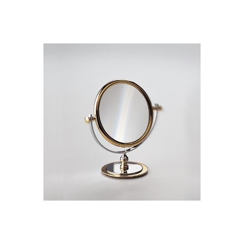 Makeup Mirror, Windisch 99113D, Double Face 3x Round Chrome Magnifying Mirror 99113D
