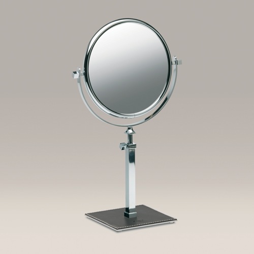 Makeup Mirror, Windisch 99135R, Pedestal Double Face 3x, 5x, or 7x Chrome Magnifying Mirror 99135R