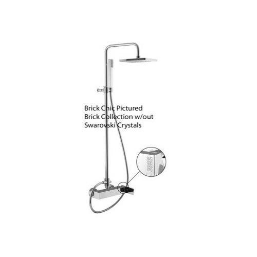 Shower Column, Fima S3505/2, Wall Mounted Shower Mixer With Rainhead And Hand Shower Set S3505/2