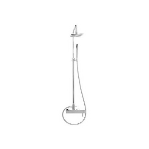 Shower Column, Fima S4045/2, Wall Mounted Thermostatic Shower Mixer With Rainhead And Hand Shower Set S4045/2