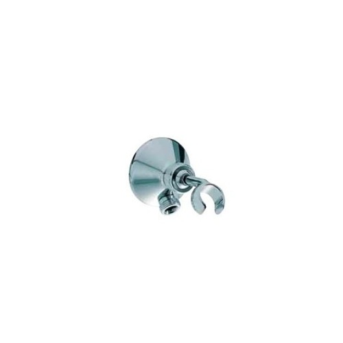 Hand Held Shower Bracket, Fima S2048, Brass Duplex Stand With Water Connection S2048