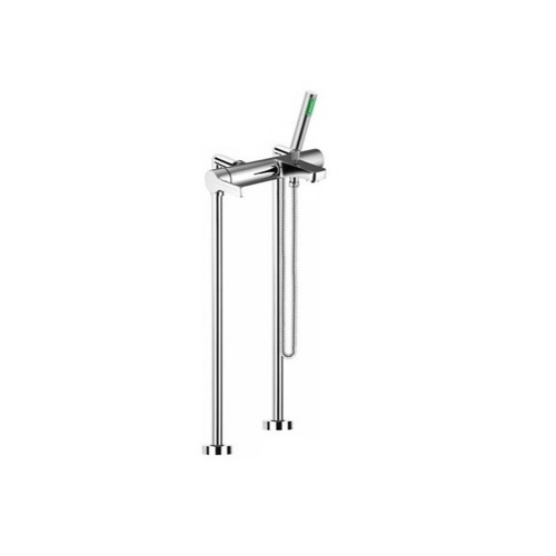 Tub Filler, Fima S3534/4, Floor Mounted Bath Mixer Filler On Risers With Hand Shower Set S3534/4