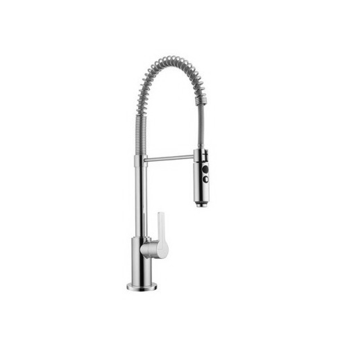 Kitchen Sink Faucet, Fima S3537/1, Single Hole Kitchen Sink Faucet With Hand Shower S3537/1