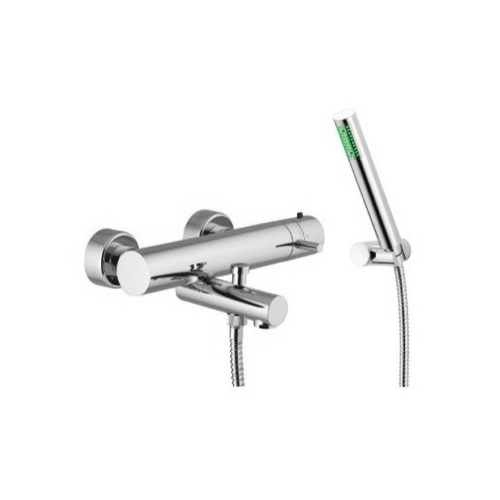 Tub Filler, Fima S4034, Wall Mounted Thermostatic Bath Mixer With Hand Shower Set S4034