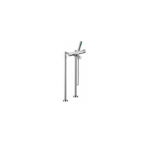 Tub Filler, Fima S4034/4, Floor Mounted Thermostatic Tub Filler On Risers With Hand Shower Set S4034/4