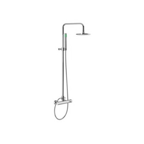 Shower Column, Fima S4035/2, Wall Mounted Thermostatic Shower Mixer With Rainhead And Hand Shower Set S4035/2