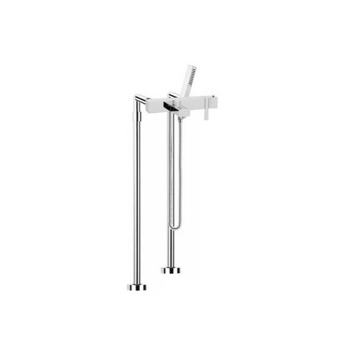 Tub Filler, Fima S4044/4, Floor Mounted Thermostatic Bath Mixer With Shower Set S4044/4