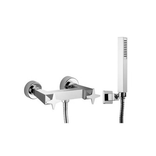 Bath-Shower Mixer, Fima S5555, Wall Mounted Shower Faucet With Hand Shower Set S5555