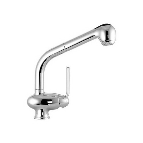 Kitchen Sink Faucet, Fima S7018, Single Hole Kitchen Sink Faucet With Pull Out Spout S7018