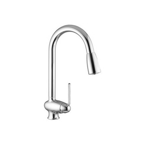Kitchen Sink Faucet, Fima S7019, Single Hole Kitchen Sink Faucet With Pull Out Spout S7019