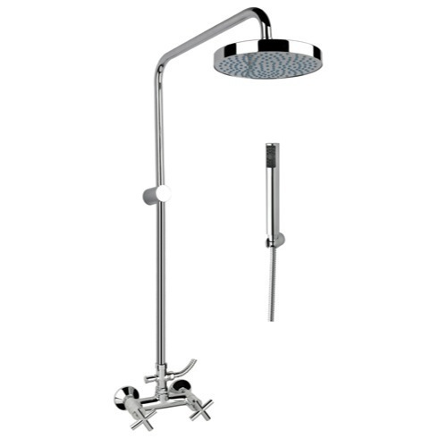 Shower Column, Fiore 25051590.00, Polished Chrome External Shower Mixer With Diverter 25051590