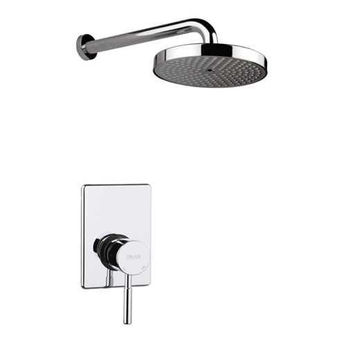 Shower Kit, Fiore 44CR5181, Built-In Polished Chrome Shower Mixer With Shower Arm And Shower Head 44CR5181