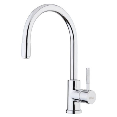 Kitchen Sink Faucet, Fiore 44CR5480, One Hole Polished Chrome Kitchen Sink Faucet 44CR5480