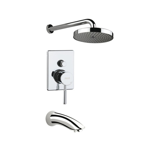 Bathtub and Shower Faucet, Fiore 44CR5183, Built-In Polished Chrome Shower Mixer With Diverter 44CR5183