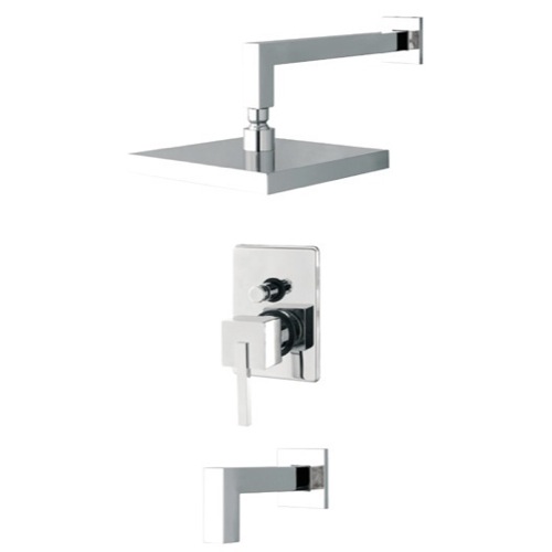 Bathtub and Shower Faucet, Fiore 71CR7786, Built-In Polished Chrome Shower Mixer With Diverter 71CR7786