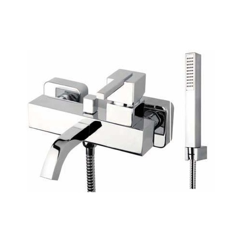 Shower Kit, Fiore 71CR7750, Polished Chrome Bath Mixer With Shower Set 71CR7750