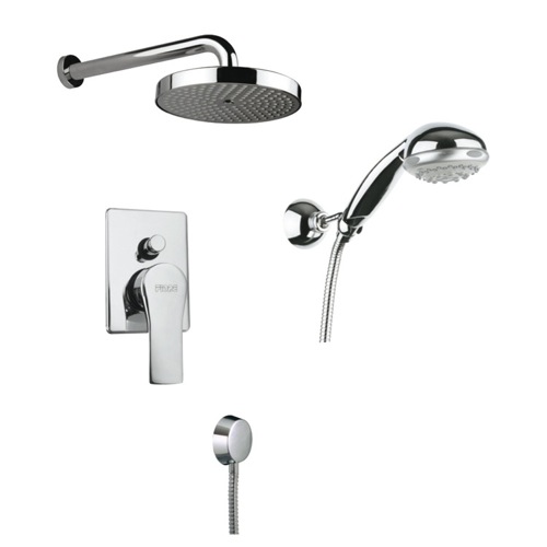 Bath-Shower Mixer, Fiore 73CR7319, Built-In Polished Chrome Shower Mixer With Diverter 73CR7319