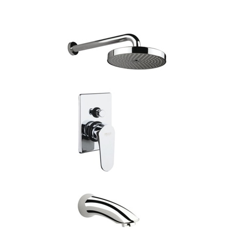Bathtub and Shower Faucet, Fiore 75CR6518, Built-In Polished Chrome Shower Mixer With Diverter 75CR6518