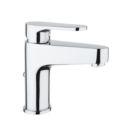 Bathroom Sink Faucet, Fiore 75CR6520, One Hole Polished Chrome Bathroom Sink Faucet 75CR6520