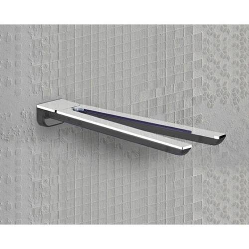 Towel Bar, Gedy 1423-57, Anthracite and Chrome 13 Inch Wall Mounted Double Swivel Towel Bar 1423-57