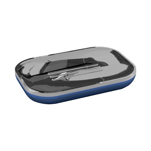 Soap Dish, Gedy 1451, Chrome Rectangle Soap Dish in Assorted Colors 1451