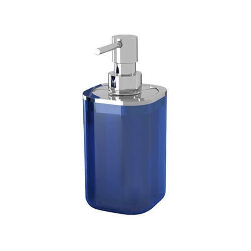 Soap Dispenser, Gedy 1455, Chrome Square Soap Dispenser in Assorted Colors 1455