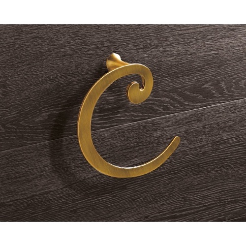 Towel Ring, Gedy 3370-44, Bronze Towel Ring Crescent Shape 3370-44