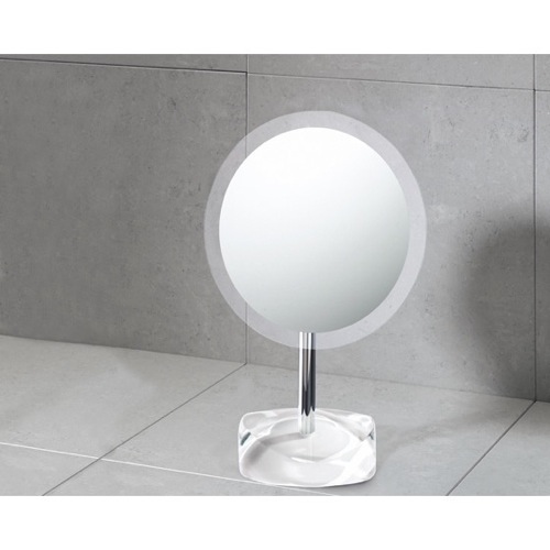 Makeup Mirror, Gedy 4607-22, Magnifying Mirror with Round White Colored Base 4607-22