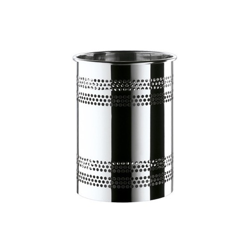 Waste Basket, Gedy 5309-13, Round Polished Chrome Waste Bin 5309-13