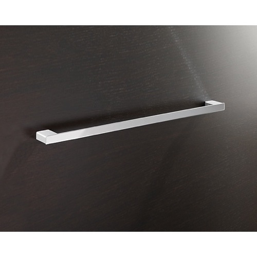 Towel Bar, Gedy 5421-60-13, Square 24 Inch Towel Bar In Polished Chrome 5421-60-13