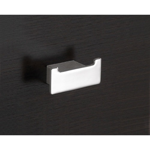 Bathroom Hook, Gedy 5426-13, Square Polished Chrome Double Hook 5426-13