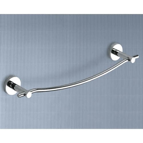 Towel Bar, Gedy 6521-30-13, Chrome 12 Inch Curved Towel Bar 6521-30-13