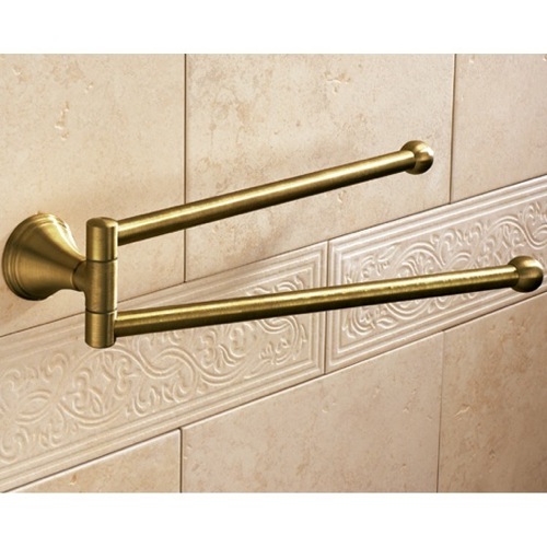 Swivel Towel Bar, Gedy 7523-44, 14 Inch Bronze Double Swivel Towel Bar 7523-44
