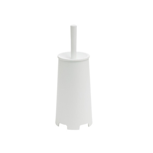 Toilet Brush, Gedy 8833, Round White Toilet Brush Holder 8833-02