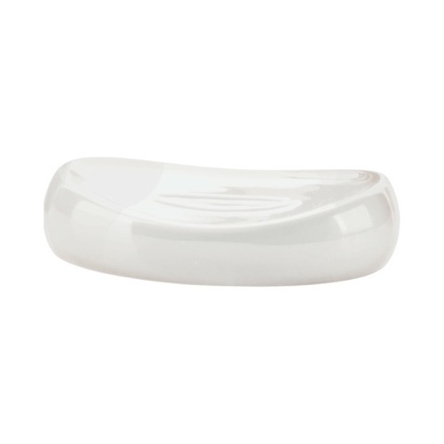 Soap Dish, Gedy AZ11-02, White Assorted Colored Ceramic Pottery Oval Soap Dish AZ11-02