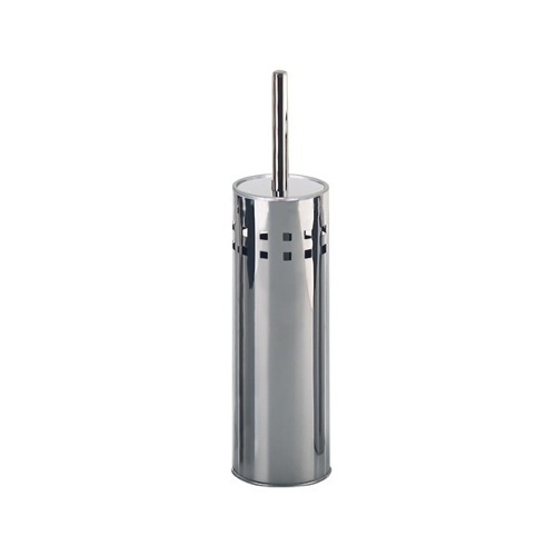 Toilet Brush, Gedy CO34, Round Chrome Toilet Brush Holder CO34-13
