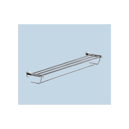 Towel Rack, Gedy ED35-13, Polished Chrome Towel Shelf With Towel Bar ED35-13