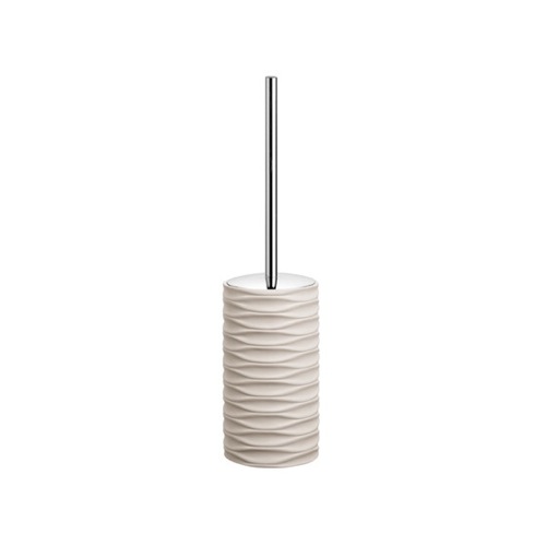 Toilet Brush, Gedy OR33-17, Ivory Round Toilet Brush Holder OR33-17
