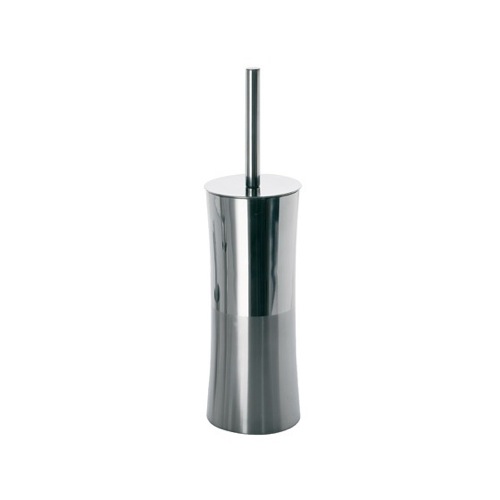 Toilet Brush, Gedy PR33, Round Chrome Toilet Brush Holder PR33-21