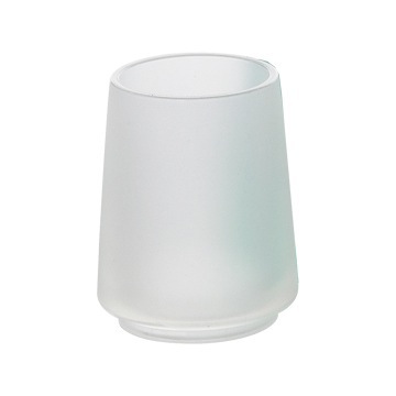 Toothbrush Holder, Gedy 1210-P2, Round White Toothbrush Holder or Tumbler 1210-P2