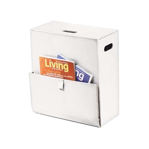 Laundry Basket, Gedy 1536, Rectangular Laundry Basket with Magazine Holder in Assorted Colors 1536