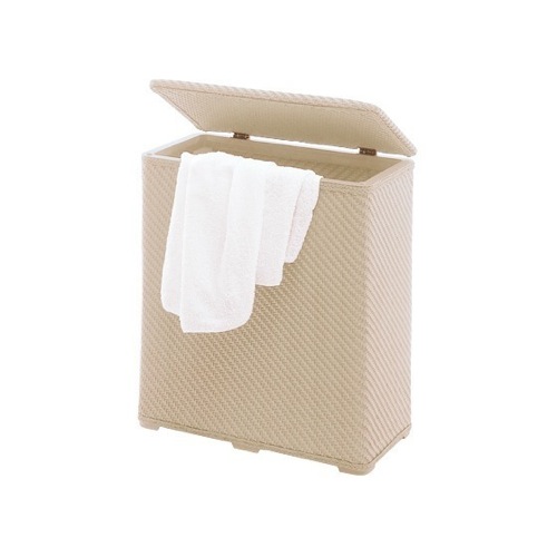 Laundry Basket, Gedy 2038-03, Beige Laundry Basket Made of Thermoplastic Resins 2038-03